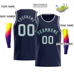Men's Navy Kelly Green-Navy Bull Casual Basketball Jersey 2