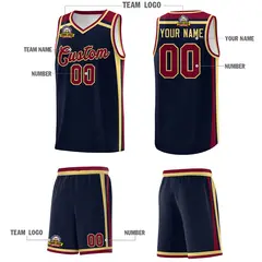 Navy Khaki Crimson Color Charge Series Basketball Jersey 5