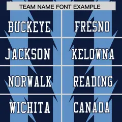 Navy Light Blue Razr Stripe Graffiti Flag Football Jersey 3