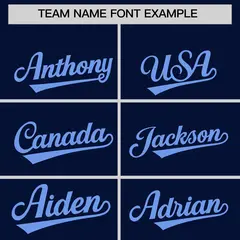 Navy Light Blue Wind Mark Graffiti Pattern Baseball Jersey 3