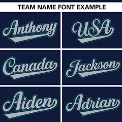 Navy Light Gray Gradient Ribbed Authentic Baseball Jersey 3