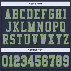 Navy Light Gray-Neon Green Classic Mesh Football Jersey 3