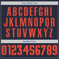 Navy Lt Blue-Orange Classic Sets Basketball Jersey 4