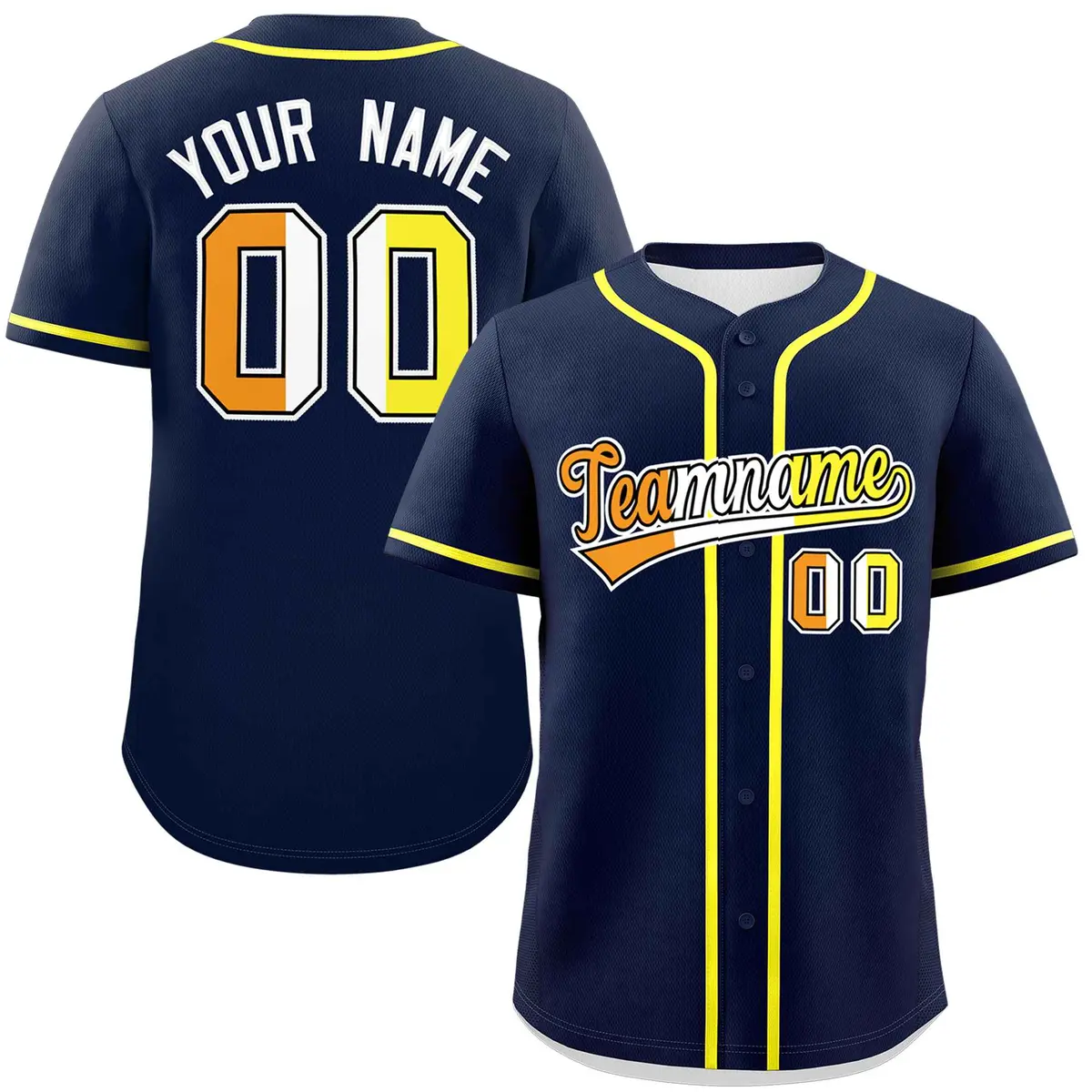 Navy Maverique Pride Month Authentic Classic Baseball Jersey