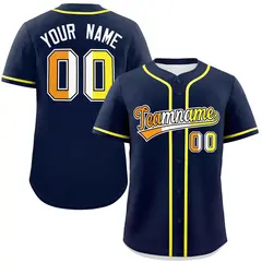 Navy Maverique Pride Month Authentic Classic Baseball Jersey
