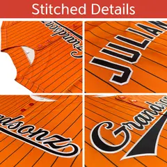 Navy Midnight Green Gradient Stripe Two-Button Softball Jersey 6