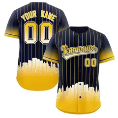 Navy Milwaukee City Silhouette Authentic Baseball Jersey