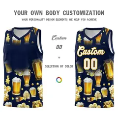 Navy National Beer Day Beer Bubble Basketball Jersey 2
