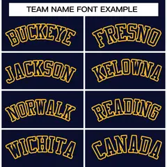 Navy Navy-Gold Classic Full-Snap Varsity Letterman Jacket 5