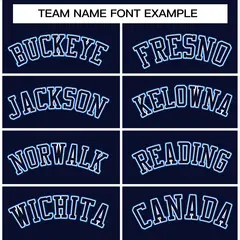 Navy Navy-Powder Blue Varsity Full-Snap Letterman Jacket 5