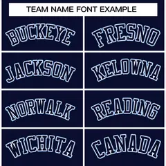 Navy Navy-White Classic Full-Snap Varsity Letterman Jacket 3