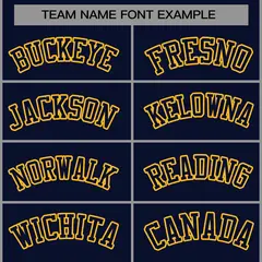 Navy Navy-Yellow Raglan Sleeves Varsity Full-Snap Letterman Jacket 5