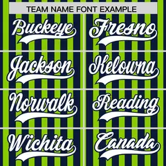 Navy Neon Green American Flag Graffiti Baseball Jersey 3