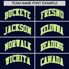 Navy Neon Green Faux Leather Letterman Jacket Raglan Full-Snap 3