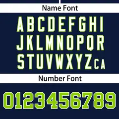 Navy Neon Green Flame Graffiti Authentic Baseball Jersey 4