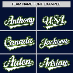 Navy Neon Green Flame Outline Side Pattern Basketball Jersey 3