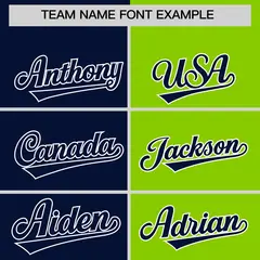 Navy Neon Green Four Squares Performance Polo Shirt 3