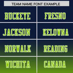 Navy Neon Green Gradient Fashion Football Jersey 3