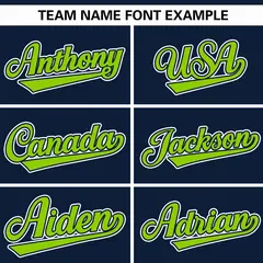Navy Neon Green Gradient Thick Stripe Raglan Baseball Jersey 3
