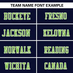 Navy-Neon Green Raglan Sleeves Authentic Football Jersey 3