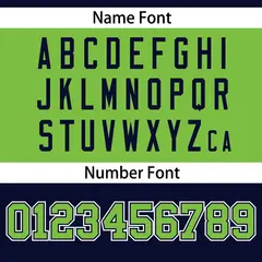 Navy-Neon Green Raglan Sleeves Authentic Football Jersey 4