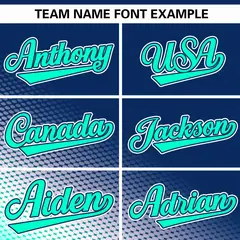 Navy Neon Green Tiny Spot Gradient Authentic Baseball Jersey 3