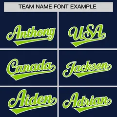 Navy Neon Green Varsity Full-Zip Letterman Jacket Hoodie 5