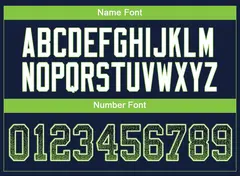 Navy Neon Green-White Drift Mesh Football Jersey 3
