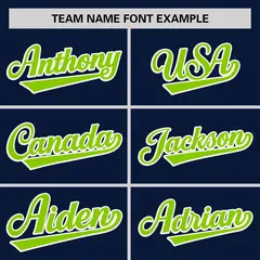 Navy Neon Green-White Stripe Raglan Sleeves Baseball Jersey 3