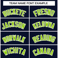 Navy Neon Green-White Varsity Full-Snap Letterman Jacket 5