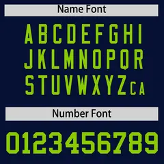 Navy Neon Green Wind Mark Graffiti Pattern Baseball Jersey 4