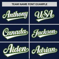 Navy Neon Green Zebra Stripes Graffiti Baseball Jersey 3