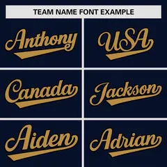 Navy Old Gold Gradient Side Authentic Baseball Jersey 3