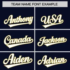 Navy Old Gold Lace-Up Neck Raglan Hockey Hoodie Jersey 3