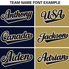 Navy Old Gold White Two Tone Split Letterman Full-Snap Jacket 7