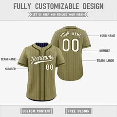 Navy Olive Striped Reversible Baseball Jersey Game Day 3