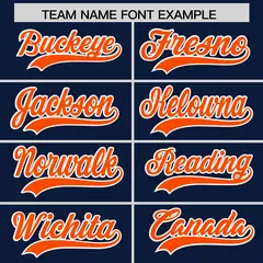 Navy Orange American Flag Raglan Baseball Jersey 3