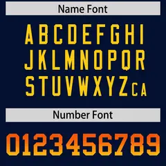 Navy Orange and Gold Sides Gradient Fashion Football Jersey 4