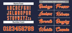 Navy Orange-Gray Authentic Classic Baseball Jersey 3