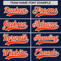 Navy Orange Reversible Raglan Baseball Jersey 7