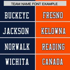 Navy Orange Split Two Tone Design Football Jersey 3