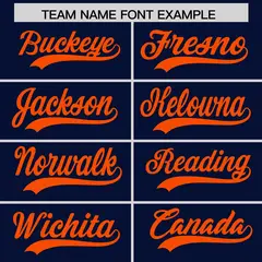 Navy Orange Team Baseball Jersey Pants Hat Package 3