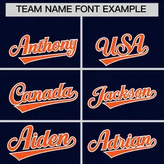 Navy Orange Varsity Jacket Leather Sleeves Wrinkle-Resistant 4