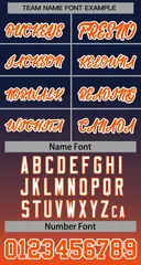 Navy Orange-White Gradient Stripe Fashion Baseball Jersey 3