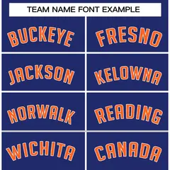 Navy Orange White Stripe Fashion Basketball Jersey 3