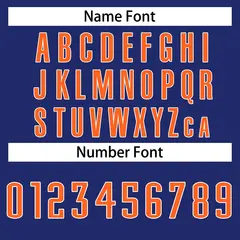 Navy Orange White Stripe Fashion Basketball Jersey 4