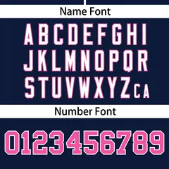 Navy Pink Flame Graffiti Authentic Baseball Jersey 4