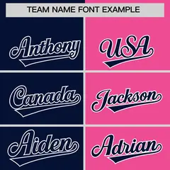 Navy Pink Four Squares Performance Polo Shirt 3