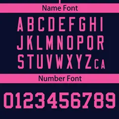 Navy Pink Full Button Classic Baseball Jersey 4