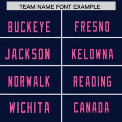 Navy Pink Square Neckline Classic Authentic Football Jersey 3